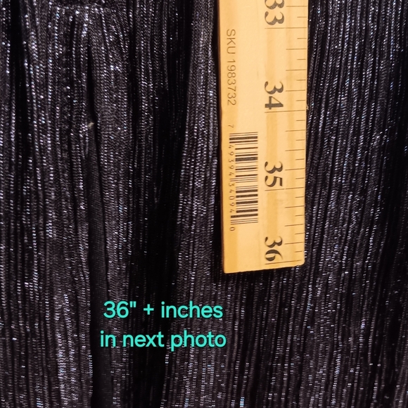 Sleek Metallic Deep Blue Halter Maxi Empire Waist Thigh Slit Evening Gown 12 USA - Picture 4 of 9